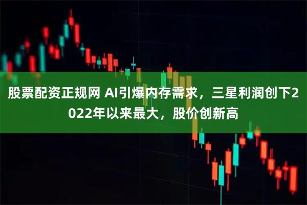 股票配资正规网 AI引爆内存需求,三星利润创下2022年以来最大,股价创新高
